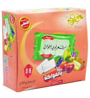 Sharawi Fruit Chewing Gum 100 Ct. x 24 (290g)